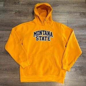 Montana State Bobcats Willie Gold Yellow Hoodie Size M